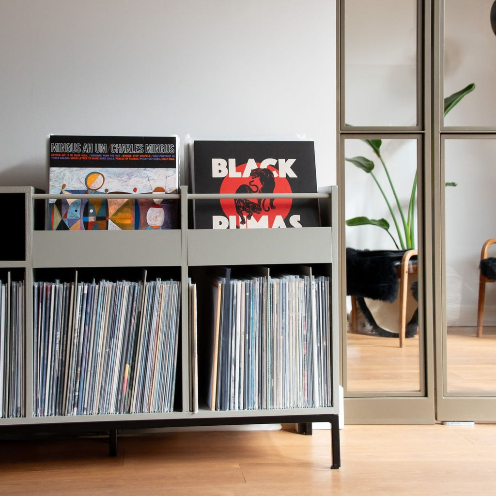 Custom cutting plan for a DIY record cabinet