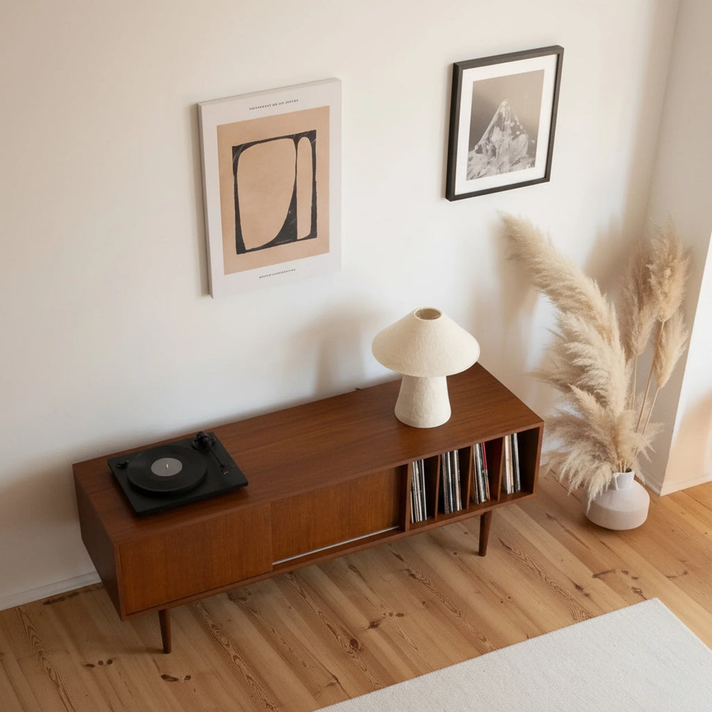 LOTV Vinyl Slide Record TV Sideboard